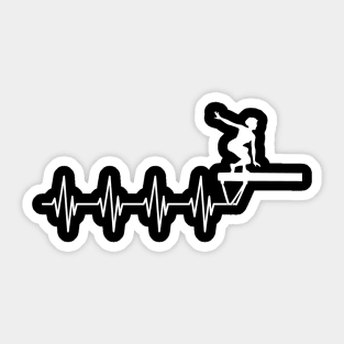 Gymnast Heartbeat w Sticker